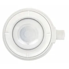 Passive infrared (PIR) occupancy sensor for high bay lighting control. Hard-wired communication, operates on 120 to 347V AC. Load rating 800W incandescent at 120V AC. Suitable for large indoor spaces such as warehouses and gymnasiums.