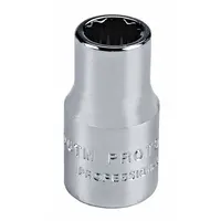 PROTO Socket: Metric, 1/4 in Drive Size, 4 mm Socket Size, 12-Point, Std, Chrome, Not Tether Capable (MPN J4704TM)