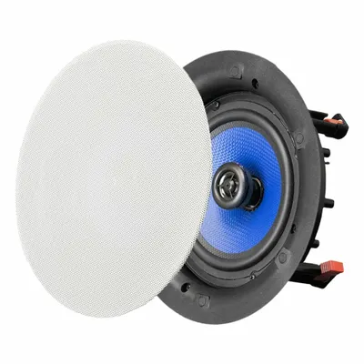 SPECO TECHNOLOGIES In-Ceiling Speaker: Powered, 1-Way, 8 ohm Impedance, 9 1/4 in Overall Wd - Ceiling-Mount Speakers