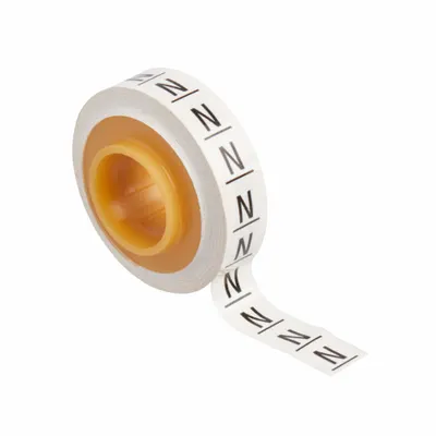 3M Wire Marker Tape Refill: Black on White, 576 Labels, Polyester Film - Wire Marker Dispenser Replacement Rolls