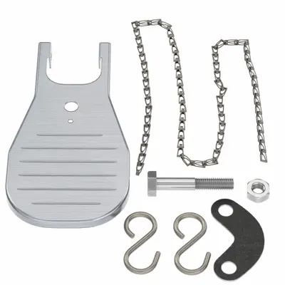 BRADLEY Foot Treadle: S45-1314SS, Compatible with Bradley, Stainless Steel - Eyewash Activation Handles & On/Off Valves