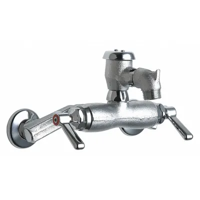 CHICAGO FAUCETS 305-VBRRCF Widespread Utility Faucet - Widespread Utility Faucets