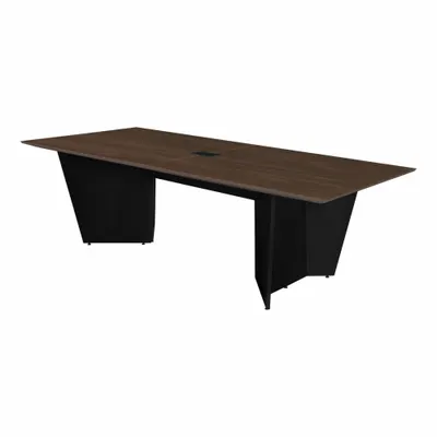 REGENCY Conference Table: Rectangle, Laminate/Melamine, Neo Walnut, 96 in Overall Lg - Rectangular Conference Tables