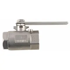 Stainless steel on/off valve with lever for manual control of water flow in shower systems. Features a 1-inch NPT inlet pipe size. Compatible with Bradley shower series.