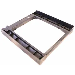 Condensate drain pan designed to collect and direct condensation away from HVAC evaporator coils. Used as a replacement component in HVACR systems for proper condensate management.