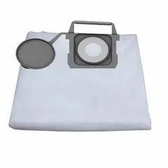 This DAYTON vacuum bag is a dry pickup, cloth, 1-ply replacement bag. It is designed for use with Dayton shop vacuum models MV-1300-0GEV, MV-1300-HGEV, MV-1800-0GEV, and MV-1800-HGEV. Suitable for collecting dry debris in workshop and maintenance environments.