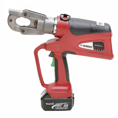 BURNDY Cordless Crimping Tool: 18 V, Die Head, 600 kcmil Max Copper, For W/W-VT/X Dies - Burndy Crimpers