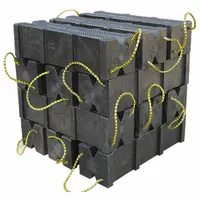 Cribbing Block: Cribbing Block, Plastic, 60 ton Load Capacity Vertical, 24 in Overall Lg, 12 PK (MPN 15260)