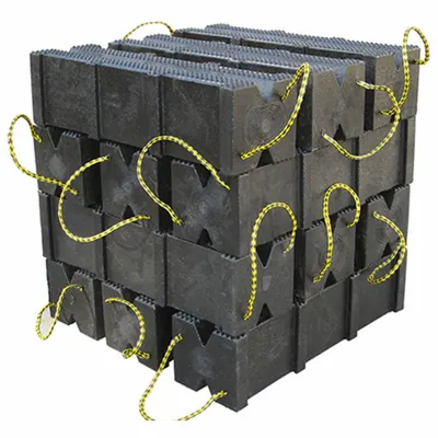 AME Cribbing Block: Cribbing Block, Plastic, 60 ton Load Capacity Vertical - Cribbing Blocks