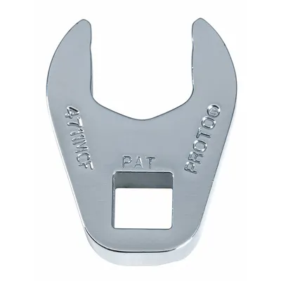 PROTO J4714MCF Metric Open End Crowfoot Wrench, 14 mm, 1/4 in Drive, Chrome - Metric Open End Crowfoot Wrenches