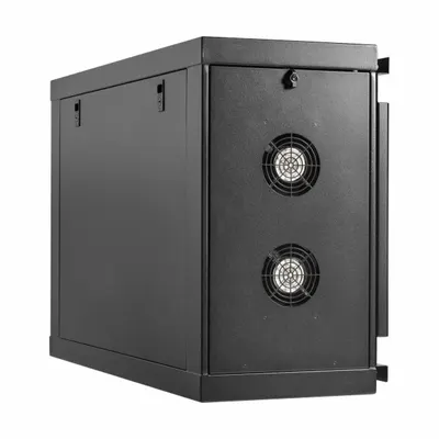 EATON TRIPP LITE Mini Rack Enclosure: 6 Rack Units, 120V AC, 26.6 in x 39.05 in x 13.9 in - Fan-Cooled Server Rack Enclosures & Network Cabinets