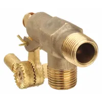 BOB Float Valve: For Water Media, Angle Valve Body, Float Valve Body, Horizontal Piping, Brass, MNPT (MPN R400-1/2-LF)
