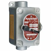 APPLETON ELECTRIC Motor Switch: 1 Gang, 3 Poles, 30 A, 0.75 in Hub Dia, Feed Through, Factory Sealed (MPN EDSC21MC3)