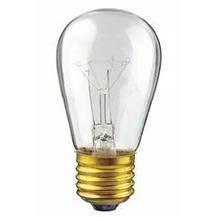 Incandescent Bulb, S14, 11W, 130V, E26 Medium Screw Base, 2800K