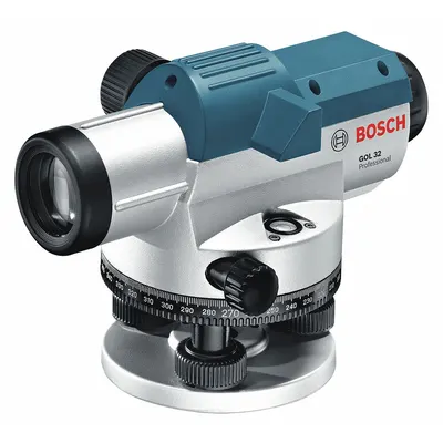 BOSCH Automatic Level: Self-Leveling, 32X, 35 9/16 mm Aperture, 400 ft Working Range (Max) - Optical Levels