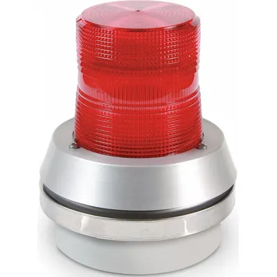 EDWARDS SIGNALING Horn Strobe: 24V DC, 7 3/8 in Overall Ht, 6 in Overall Dia, LED - Horn Alarms with Strobe Light