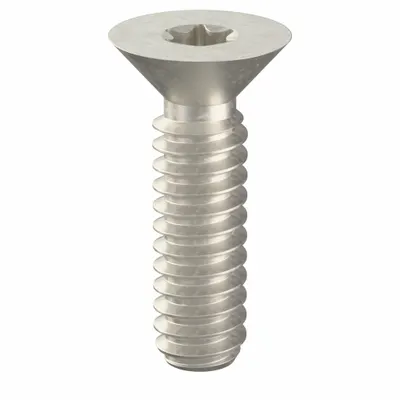 TAMPER-PRUF SCREW Tamper Resistant Screw: #6-32 Thread Size, 1/2 in Lg, Stainless Steel, Plain - Flat Head Tamper-Resistant Machine Screws