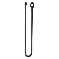 Twist-release cable tie for bundling and organizing cables, cords, and equipment. Reusable design allows quick adjustment and release without tools. Black, 12-inch length, sold in a 2-pack.