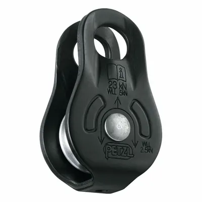 PETZL Pulley: Mounted, 1 Sheaves, For 1/2 in Rope Dia - Max - Mounted Pulleys