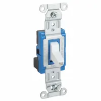 HUBBELL Wall Switch: Toggle Switch, 3-Way, Maintained, White, 120/277V AC, 15 A (MPN SNAP1203ILW)