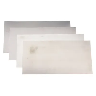 PRECISION BRAND Shim Stock Assortment,SS,8 pcs: Inch, 12 in Shim Lg, 6 in Shim Wd, Stainless Steel - Shim Stock Assortments