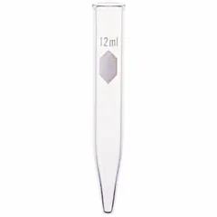 KIMBLE 45194-12 is a 12 mL glass centrifuge tube with a round bottom, 17 mm body diameter, and 118 mm overall height. It is colorless, not graduated, and does not include a closure. Suitable for general laboratory separation and sedimentation processes requiring chemical resistance and thermal stability.