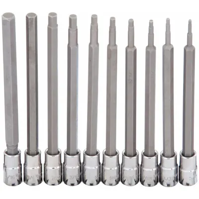 WESTWARD Socket Bit Set: 1 - 25 Pieces, 1/4 in Drive Size, 7 Pieces, 4 3/4 in Overall Lg - Hex Bit Socket Sets