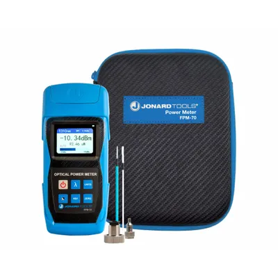 JONARD TOOLS Fiber Optic Power Meter: Fiber Optic Power Meter, FC/LC/SC, FC/LC/SC, CAT I - Optical Power Meters & Kits for Loss Testing