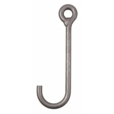 PEERLESS J-Hook: 850 lb Working Load Limit, 80 Hook Grade, Alloy Steel - Low-Profile J-Hooks for Lifting