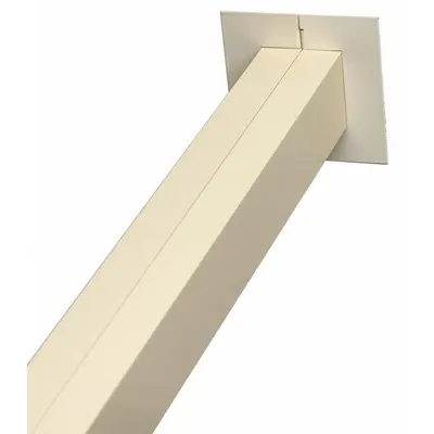 HUBBELL WIRING DEVICE-KELLEMS Service Pole Trim Plate Kit, Ivory - Power Pole Accessories