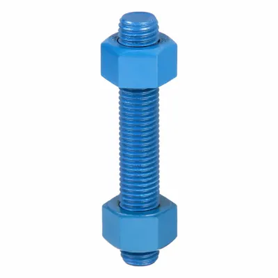 USA FASTENER PTFE-Coated Fully-Threaded Rod, Grade B7, 3/4"-10, 30-Pack - PTFE-Coated Fully-Threaded Rods & Studs