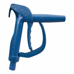 This manual nozzle is constructed with a polypropylene body and spout, with EPDM/polypropylene wetted materials. It features a hose barb spout connection and delivers a maximum flow rate of 24 gpm. No meter or extension is included. Suitable for transferring fluids from drums in industrial and chemical applications.