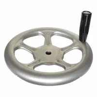 JW WINCO Spoked Hand Wheel: Spoked, Revolving Handle, 316 Stainless Steel, 17 mm Bore, 250 mm Dia (MPN 228-A4-250-B17-D-GS)