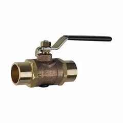 This bronze fire-protection butterfly valve features a 1-inch pipe size with solder connections and a lever handle. Rated for a maximum pressure of 175 psi (CWP), it is suitable for use in fire-sprinkler systems for flow control and branch-line isolation.