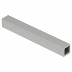 Aluminum square tube for use with Ruland MT15 Mounting Bases. Length 100 mm. No scale graduation and no bracket hole. Suitable for building or extending modular mounting structures in industrial automation.
