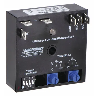 AIROTRONICS Multi-Function Encapsulated Timing Relay: Surface Mounted, 120V AC - Surface-Mounted Relays