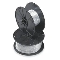 B-LINE BY EATON Wire Rope: Galvanized Steel, 7 x 19, 840 lb Working Load Limit, 250 ft Overall Lg (MPN BKW188)