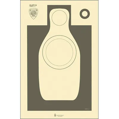 ACTION TARGET IALEFI-Q-100 Paper Silhouette Target, 35x23 in, 100 Pack - Silhouette Targets