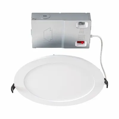 KEYSTONE TECHNOLOGIES Light Fixture: 8 in Dia, 1,800 lm, 2700K/3000K/3500K/4000K/5000K - Low-Profile Canless Downlights