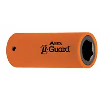 APEX Power Socket: Magnetic, 3/8 in Drive Size, 8 mm Socket Size, 6-Point, Std, Oiled (MPN UG-M-8MM23)
