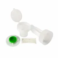 This 50 mL centrifuge tube is made of PPCO with a natural body color and conical bottom. It includes a green closure, is graduated, and comes with instructions for use. Designed for laboratory centrifugation, it supports sample separation and sedimentation in biological, chemical, and clinical applications