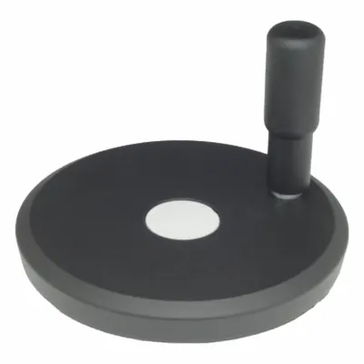 JW WINCO Solid Hand Wheel with Revolving Handle - Solid Hand Wheels with Revolving Handle
