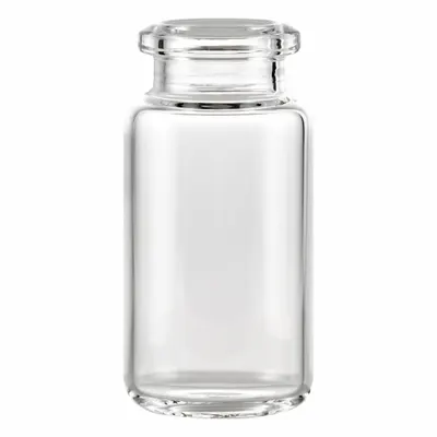 QORPAK Borosilicate Headspace Vial: 10 mL, No Closure, 16 mm Body Dia, Round, Colorless - Glass Sample Vials