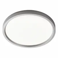 Round Downlight: 7 in Dia, Silver, 5/8 in Ht, 1,000 lm, 2700K, 14.2 W, 120V AC (MPN S7R827K10AL)