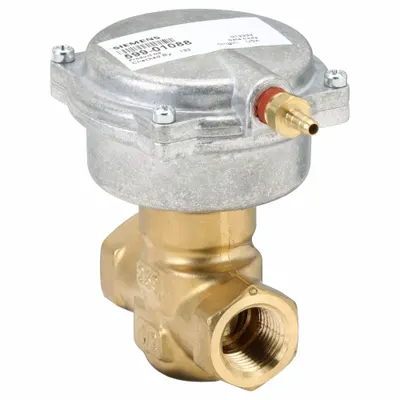 Siemens Pneumatic Control Valve: 4 Cv Flow Rate, 2-Way, 1/2 in Female NPT, Spring Return - 2-Way NPT Connection Zone Valves