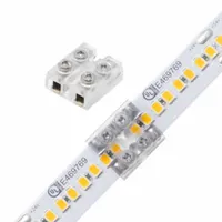 Tape Light Terminal Block Connector: 0.62 in Lg, Tape-To-Tape/Terminal Block, 16 AWG, 20 AWG (MPN DI-TB12-CONN-TTT-5)