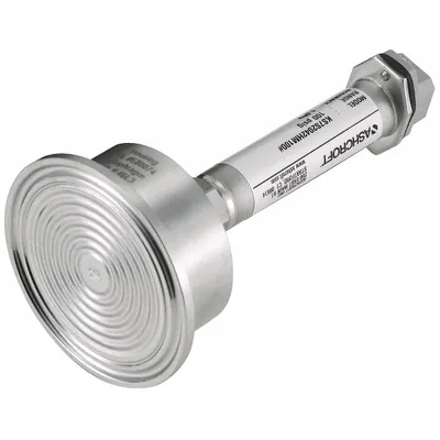 ASHCROFT Sanitary Pressure Transmitter: 2 in Triclamp, 0 to 100 psi, 4 to 20mA DC - Sanitary Pressure Transmitters with 4-Pin Mini-DIN Connector