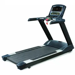 Commercial-grade treadmill with a 4.2 hp motor, 110 V, 20 A current, 83 in overall length, and 15% max incline. Suitable for high-intensity training in fitness facilities and heavy-duty applications.