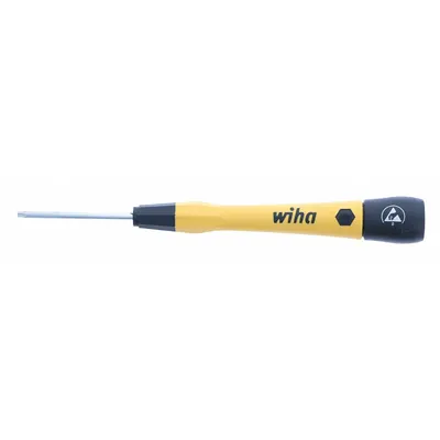 WIHA ESD-Safe Precision Torx Screwdriver: ESD Safe PicoFinish, Std Lg, Torx Tip - ESD-Safe Precision Torx Screwdrivers
