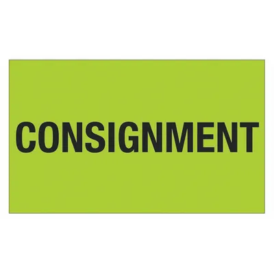 TAPE LOGIC Consignment Label: 500 PK (MPN DL1322) - Shipping & Receiving Message Labels